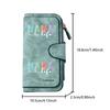 Fashionable Long Wallet with Colorful Animal Pattern and NANA Life Title Print Design Eye Catching Multifunctional Portable with Clasp for Coins