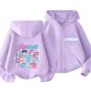 Kpop Demon Hunters Zipper Hoody Children Huntrix Rumi Zoey Cartoon Fashion Zip Sweatshirt Boy Girl Casual Tops Kids Clothes Gift