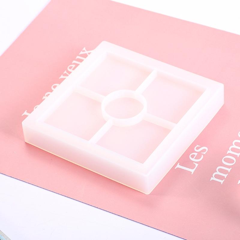 Placemat Tray Molds DIY Coaster Silicone Molds Epoxy Square Round Hexagon Molds for DIY Resin Casting Home Decoration
