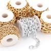 2-5 Yards Aluminiumkette Gold Silber Farbe Verdrehte Gliederketten Für Schmuckherstellung DIY Armband Halskette Kleidung Taschen Zubehör