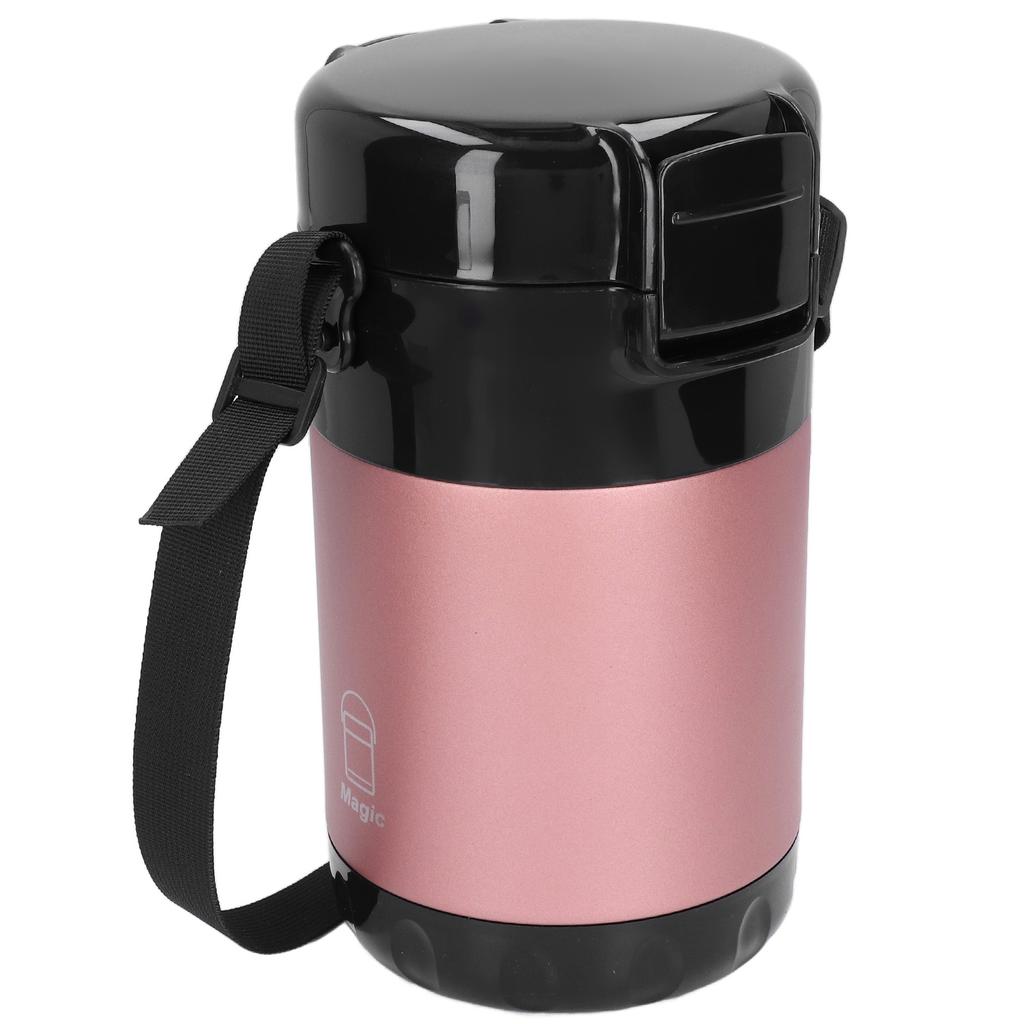 Recipiente Izolate pentru Prânz Capacitate 2.3L 3 Straturi Oțel Inoxidabil 304 Izolare Vacuum Vas pentru Alimente