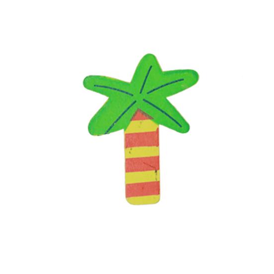 12Pcs Wooden Cartoon Sun Fish Fridge Magnet Stickers Education Kid Toy Art Decor