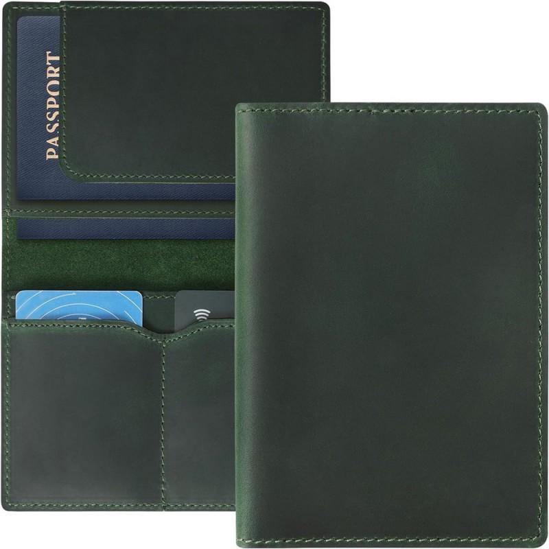 Genuine Full Grain Leather Passport Holder Travel Card Wallet ID Case Minimalist Handmade Men Women Business Commute