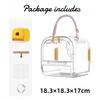 Parrots Cages Portable Outdoor Transparent Bird Bag Breathable Peony Cages Lightweight Bird House Supplies Small Pets Carries