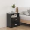 Day and Night - Day and Night Nightstands 2 Units Black 50x32x60 Cm