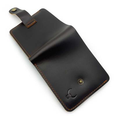 Handmade Leather Wallet for Men with Coin Pocket Designer Genuine Leather Mens Wallet with Coin Pocket