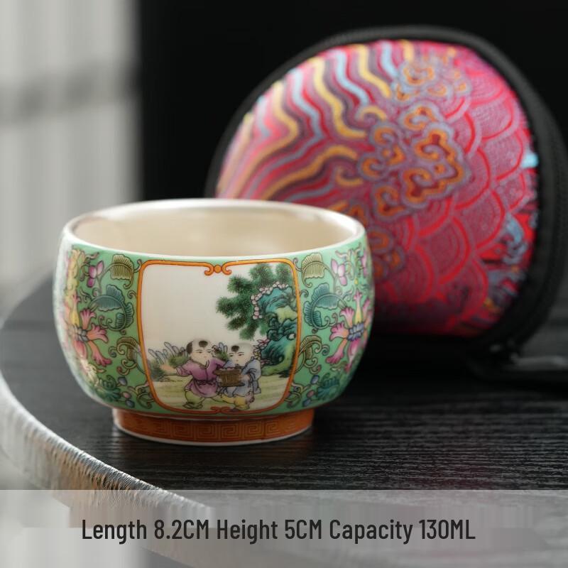 

Luxury Gilded Enamel Ceramic Tea Cup Set