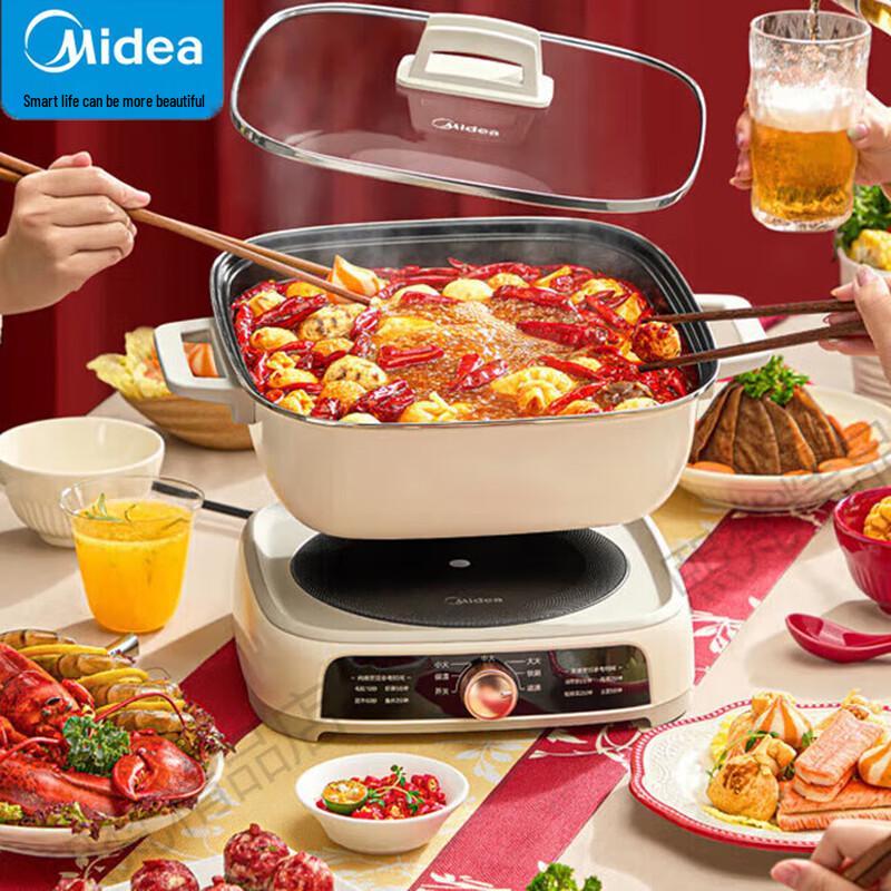 Midea BF2807 Multi-function Electric Hot Pot CN plug (adapter included)