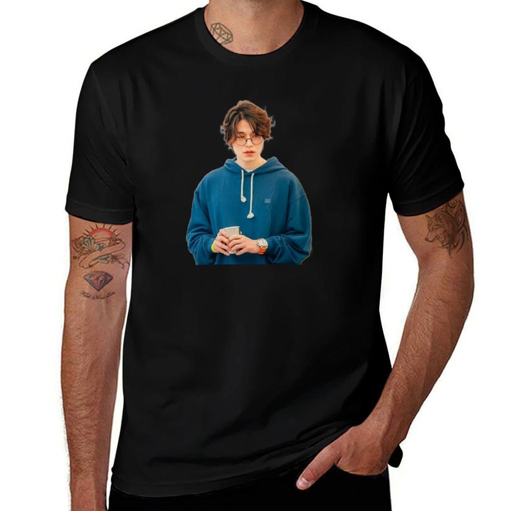 Lee dong wook TShirt Classic Crew Neck Cotton TShirt