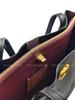 Coach 34 Large Capacity Knob Solid Color Leather Tote Bag Women Tote Bags Black C0689-B4BK