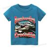 Italian Brainrot Cotton T-shirt Kids Clothes Boys Girls Funny Tops Tung Tung Sahur Ballerina Cappuccino Print Tees Streetwear