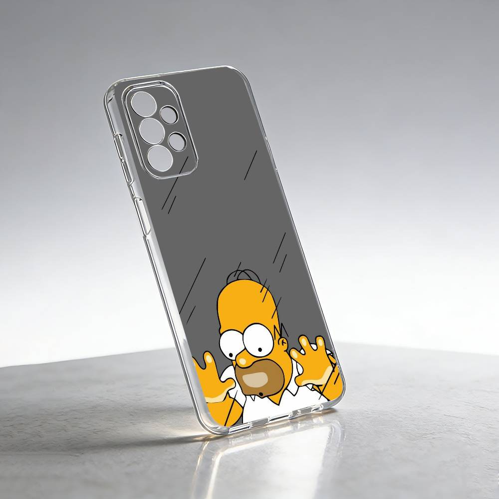 Cartoon The Simpson-T Phone Case Transparent Silicone Soft For Samsung S25,S24,S21,S22,S23,S30,Ultra,S20,Plus,Fe