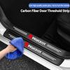 Universal 3D Carbon Fiber Car Door Sill Protector Stickers For Peugeot 206 208 207 3008 308 2008 107 508 607 106 406 407 307 MM36