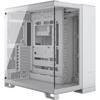 Boîtier PC - CORSAIR - 6500X Tempered Glass Mid-Tower Dual Chamber - Blanc