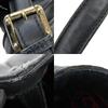 Used GUCCI Tote Bag Newbrit Double G 162094 Interlocking Leather Black Shoulder