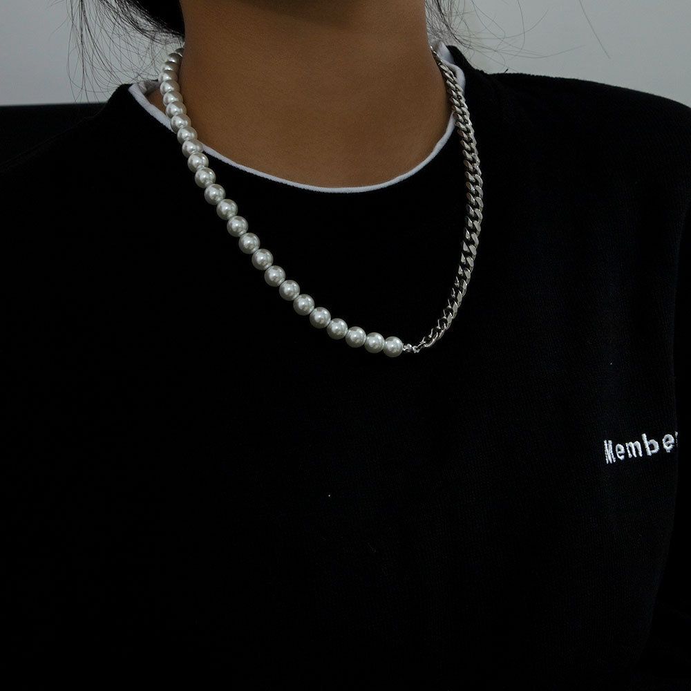 

Новый стиль хип-хоп, украшенный бисером, новое изысканное жемчужное ожерелье, ювелирные изделия, кубинская цепочка