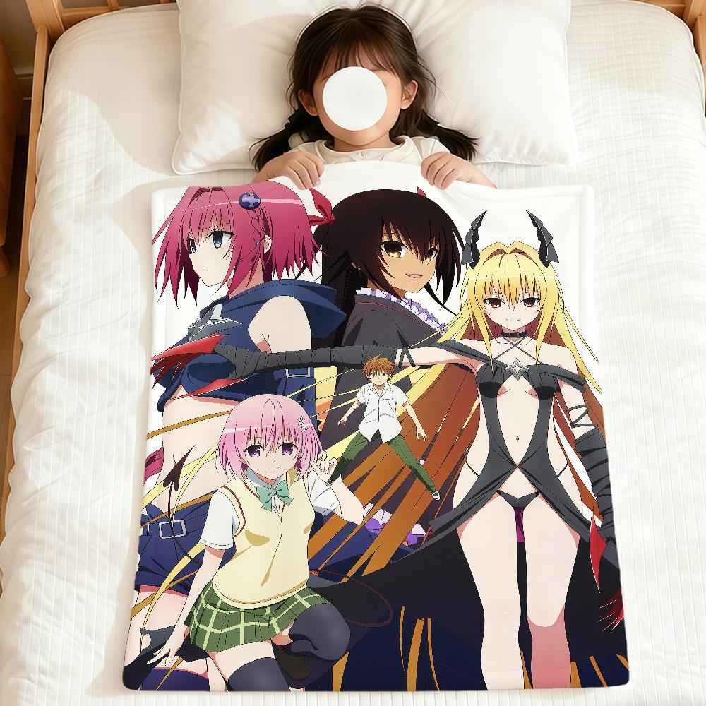 anime cute girl Momo Velia d-Deviluke to love ru soft warm plush blanket dormitory sofa living room hogar bedroom gift nap home