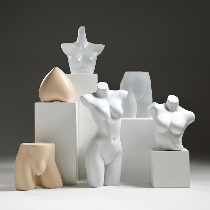 Female and Male Torso Mannequin Stand for Displaying Underwear and Bras
