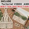 2pcs Woven Christmas Tree DIY Kit Christmas Crafts Gift Kit Suitable For Family And Friends Perfect Holiday Gift