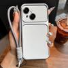 Luxury Big Window Phone Case with Lanyard for TECNO SPARK GO 1S,40C Premium Textured Casing