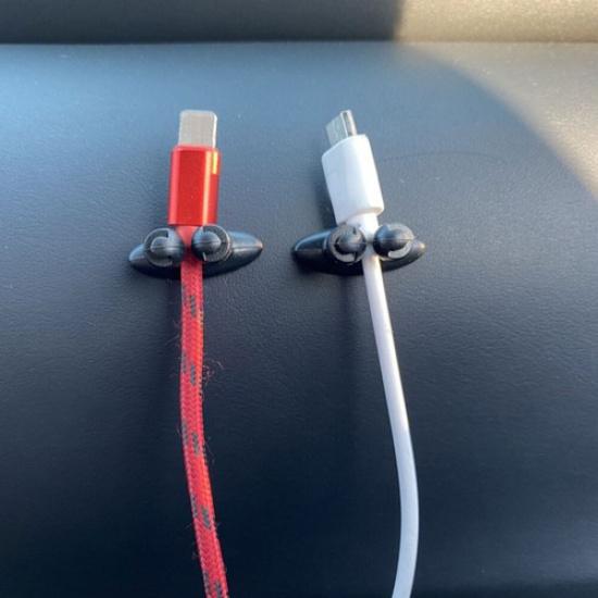 10pcs Car Wire Cable Holder Clip Charger Line Interior Organizer Accessories