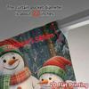 2pcs,Curtains Charming Snowmen Winter Forest (3) Pattern Modern Curtains Durable 100% Polyester Fabric Curtains Decorations