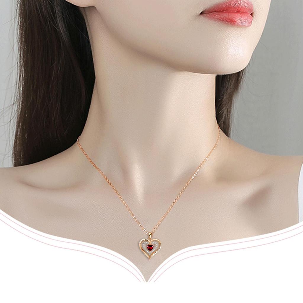Soap Flower Rose Necklace for Silver Artificial Flower Pure Heart Shape Never Withering Dry Rose Creative Rose Gift Message Card Wedding Day White