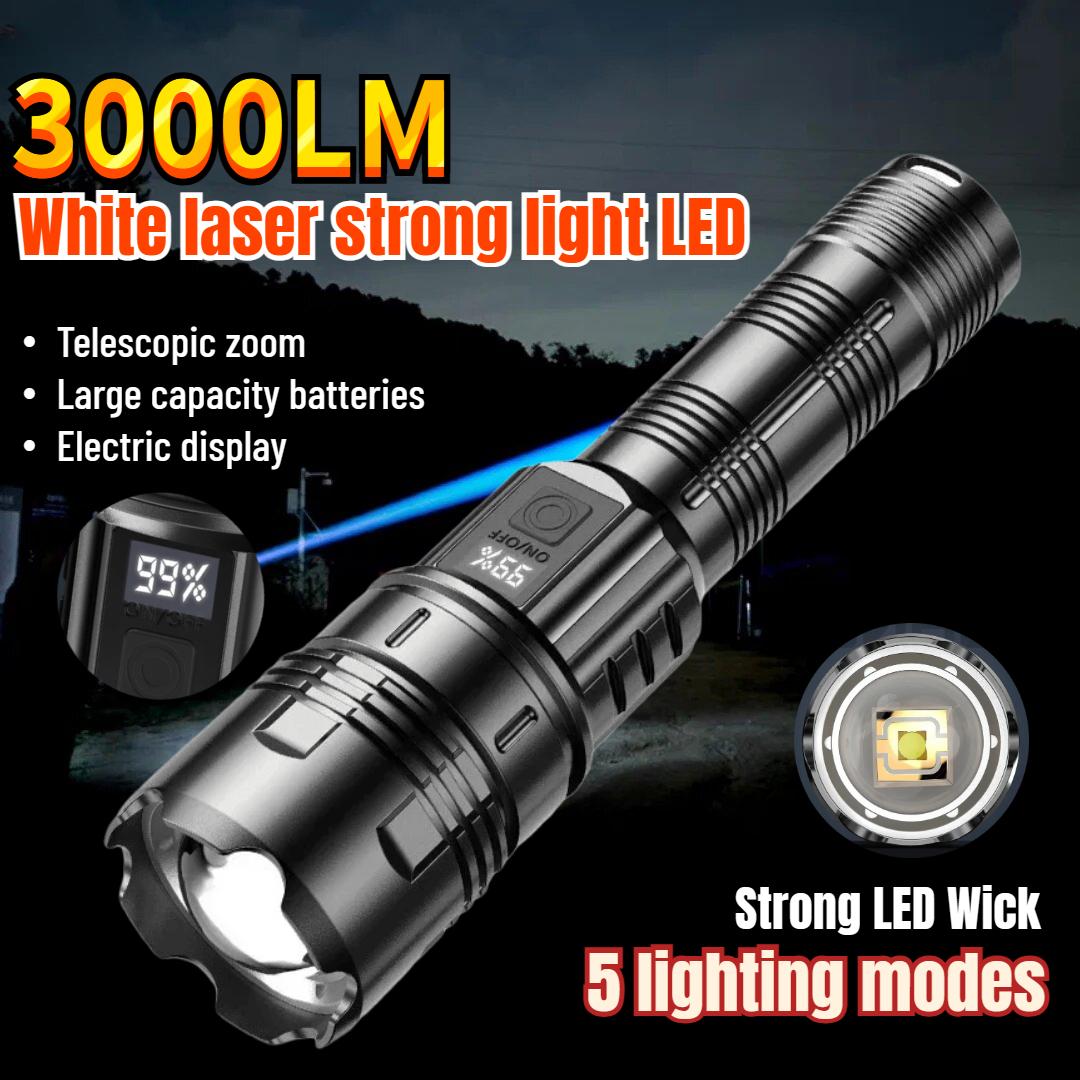 

3000LM Мощный светодиодный фонарик со встроенным аккумулятором, мощный фонарик FLSTAR FIRE, длинный ручной фонарь для кемпинга, рыбалки