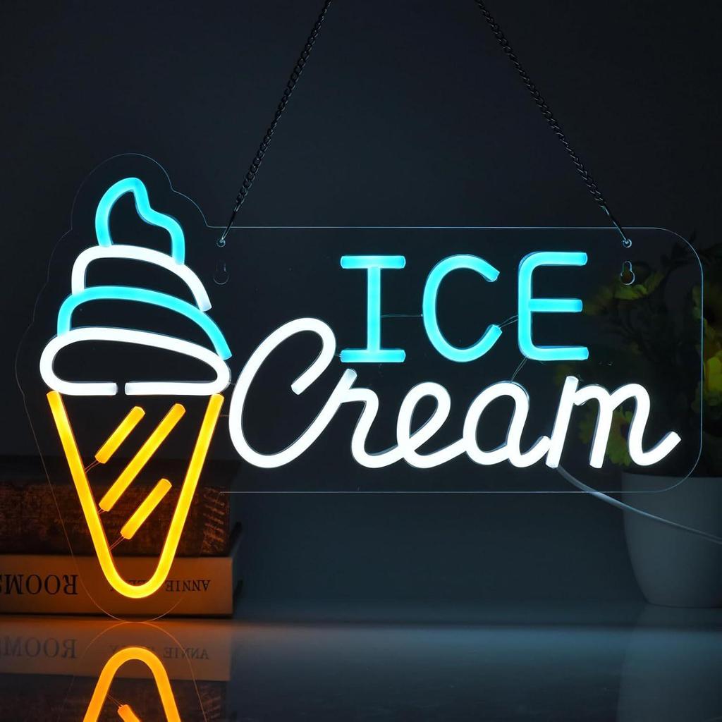 Neon Pineapple Ice Cream Music Bar LED Light for Atmosphere and Decoration