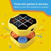 Tic-tac-toe Bolt Toy, Original 3-in-1 Handheld Puzzle Console, Portable Travel Game Suitable for In-car Use, Board Game for Children and Adults