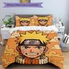 Naruto'S Determination Print 3Pcs Bedding Setduvet Cover With 2 Bedropillowcase Home Birthday Gift