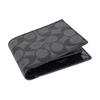 COACH Men 3 IN 1 Wallet Charcoal/Black 74993-CQBK