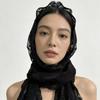 Elegant Lace Trim Scarf: Versatile, Stylish, Age-Defying Accessory for All Seasons