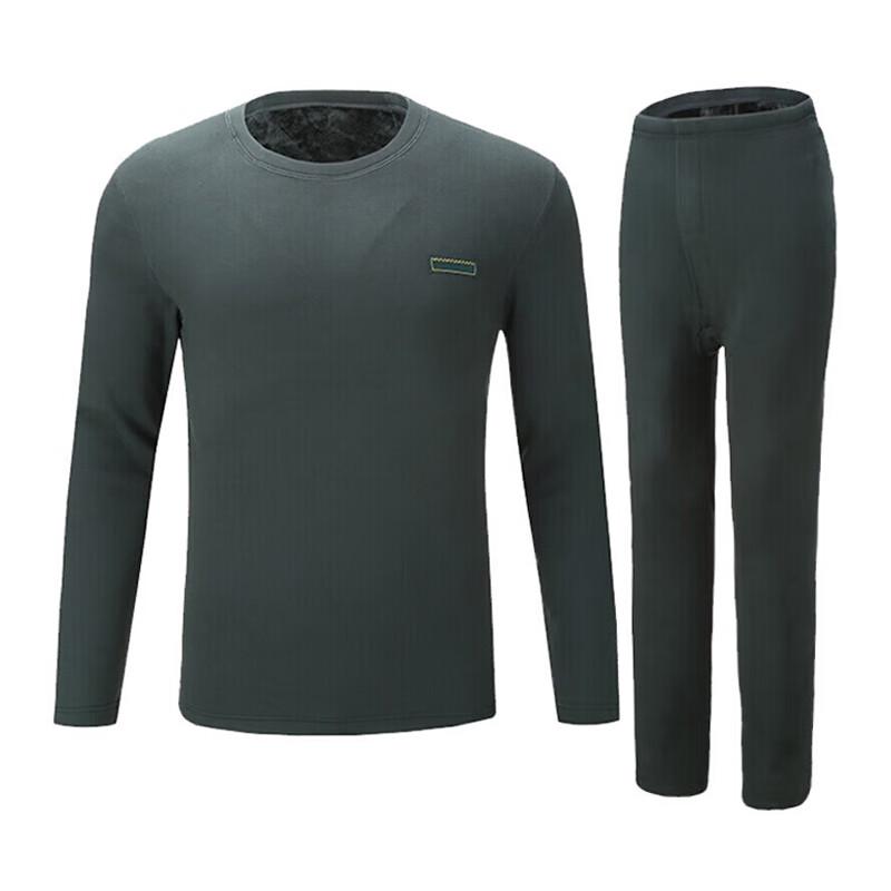 Теплый комплект нижнего белья Rongyi Plus из бархата 180/2XL