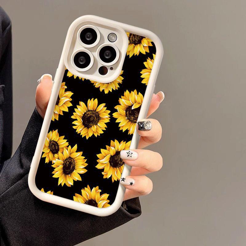 Full Screen Sunflower for iPhone17 ProMax Phone Case 14 Apple 13 Matte 12/15 Premium 11