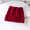 Baby cashmere children's hats autumn and winter thickened cold-proof and warm knitted hats Baotou wool hats