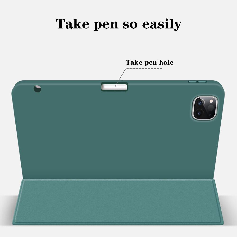 Für iPad Pro 11 Fall Funda für iPad Air 4 Fall 4th Generation Für iPad Pro 12,9 Fall Drahtlose Ladung bleistift Halter