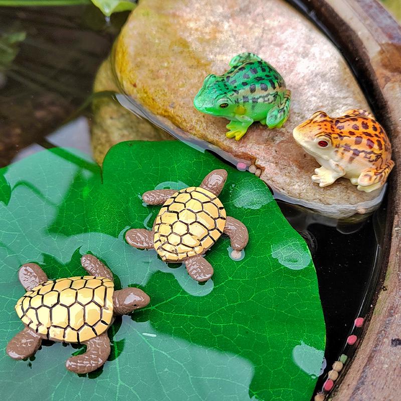 Creative Micro Landscape Frog Ornament for Fish Tank and Bonsai Decoration