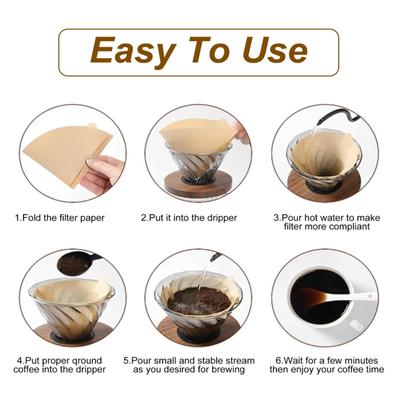 Pungă Filtru Cafea Grosime Uniformă Fină Filtru Cafea prin Picurare Cafea Pour Over