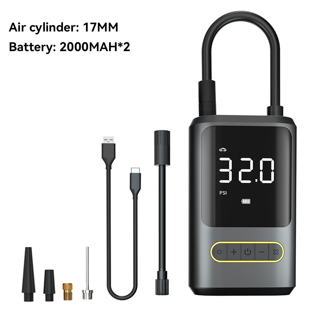 Wireless Air Pump Compressor Car Portable Electric Inflator Tire Pump Power bank LED Flashlight For Ball Bike Motorcycle Car