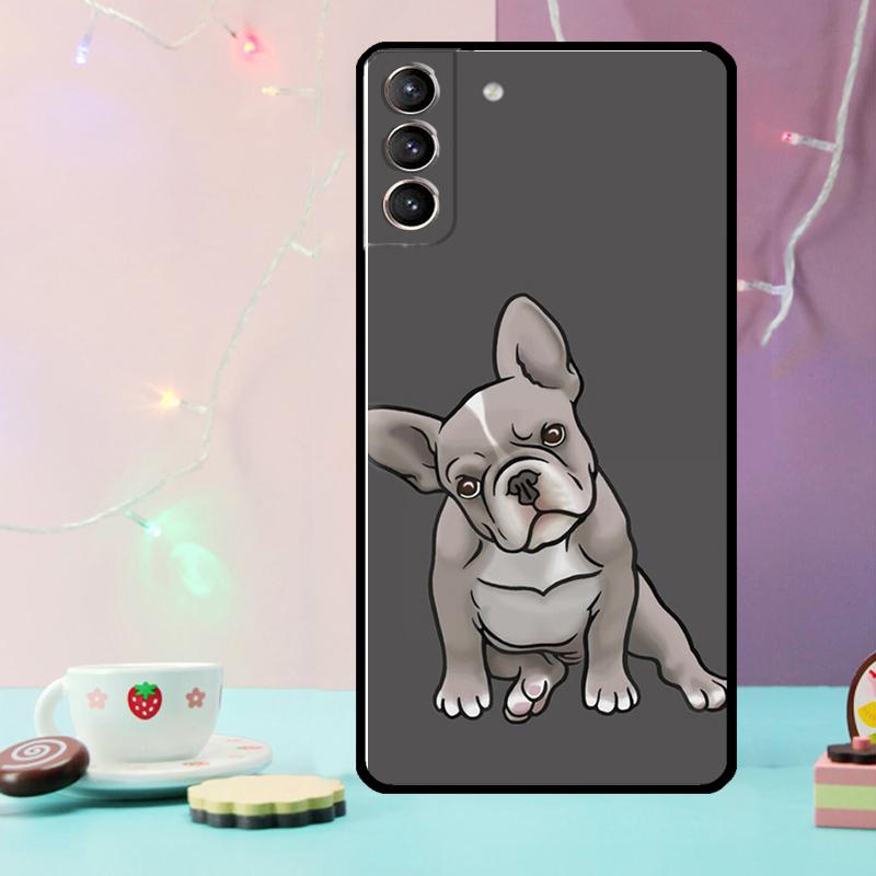 French Bulldog Dog Phone Case For Samsung Galaxy S25 Ultra S20 S21 S22 S23 S24 Ultra Plus S9 S10 S25 FE Cover