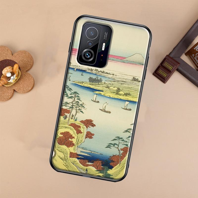 Japanese Ukiyoe Case For Xiaomi 14T 11T 12T 13T Pro 13 14 Ultra POCO X7 Pro X3 X5 F3 F5 F6 M6 X6 Pro Cover