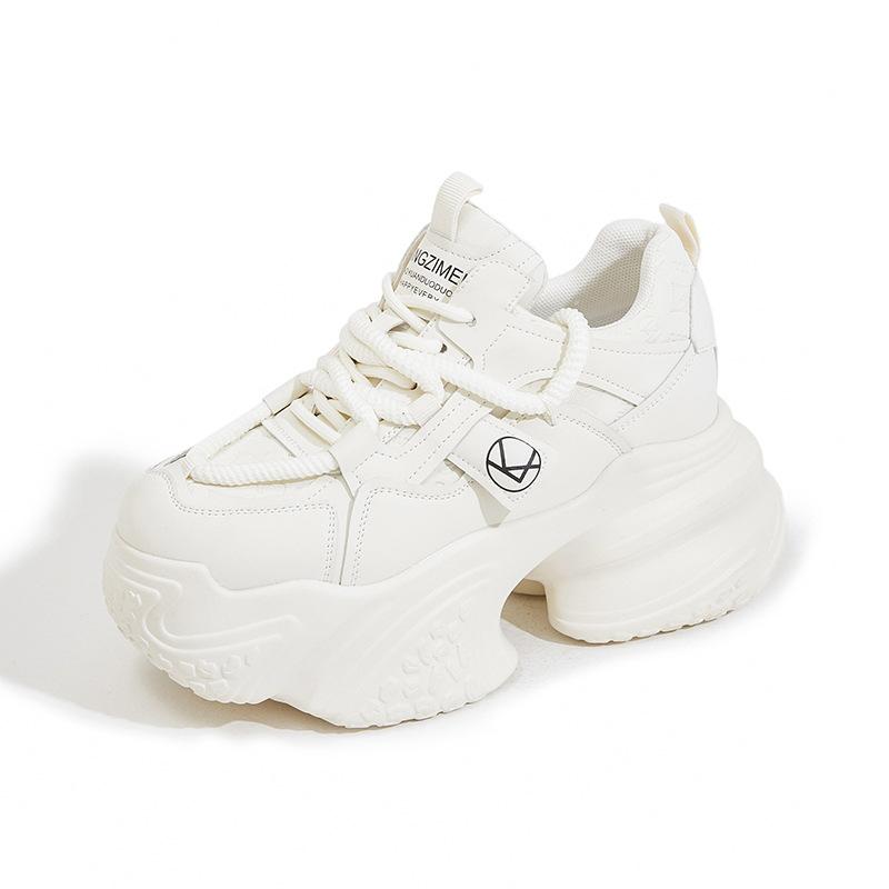 

Dad shoes women s ins wind shows small feet 2025 new spring platform versatile sports casual shoes inner height increase women s shoes 39 бежевый