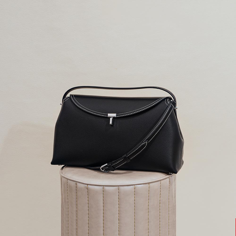 Premium small square bag, first layer cowhide shoulder messenger bag, OEM logo genuine leather women's bag