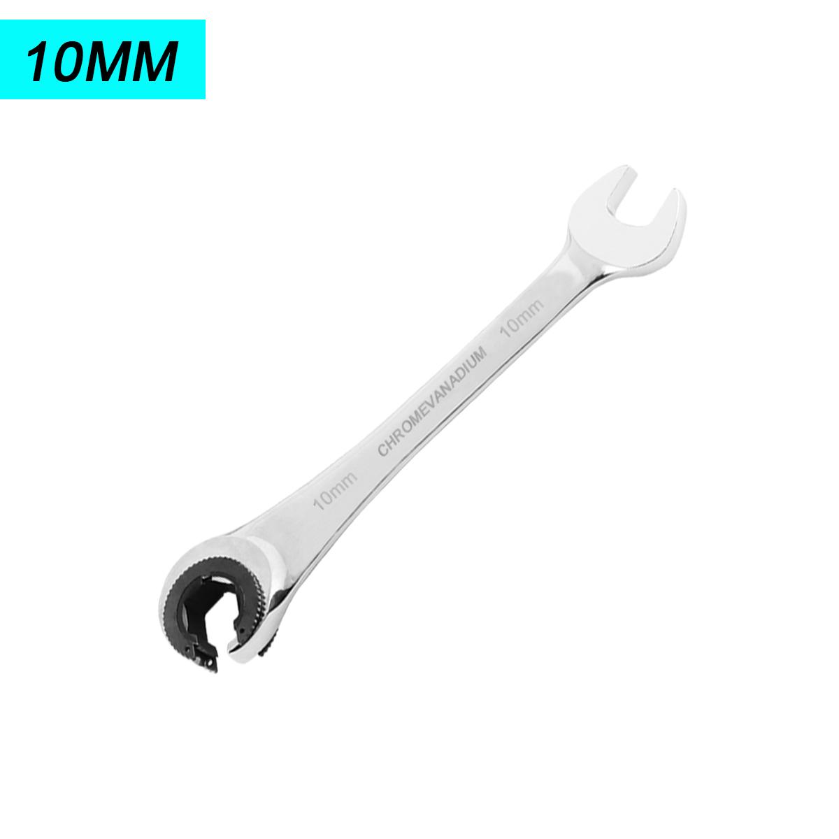 

Набор рожковых ключей с храповым механизмом и фиксированной головкой для труб, комбинированный храповой ключ, 72 шестерни, хром-ванадиевая сталь CR-V, метрическая резьба 8-19 мм