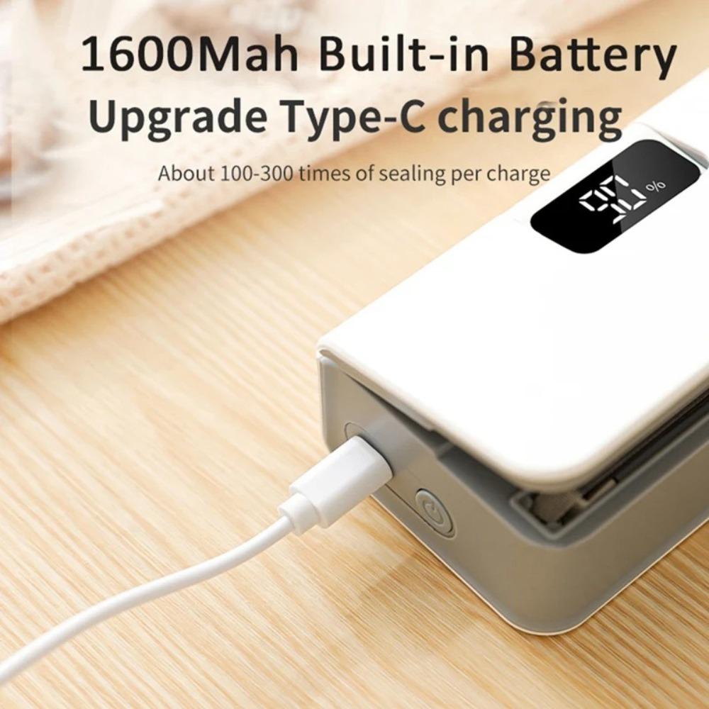 USB Rechargeable Heat Bag Sealing Machine Bottom Magnet Sealing Clip  Heat Seal Tool