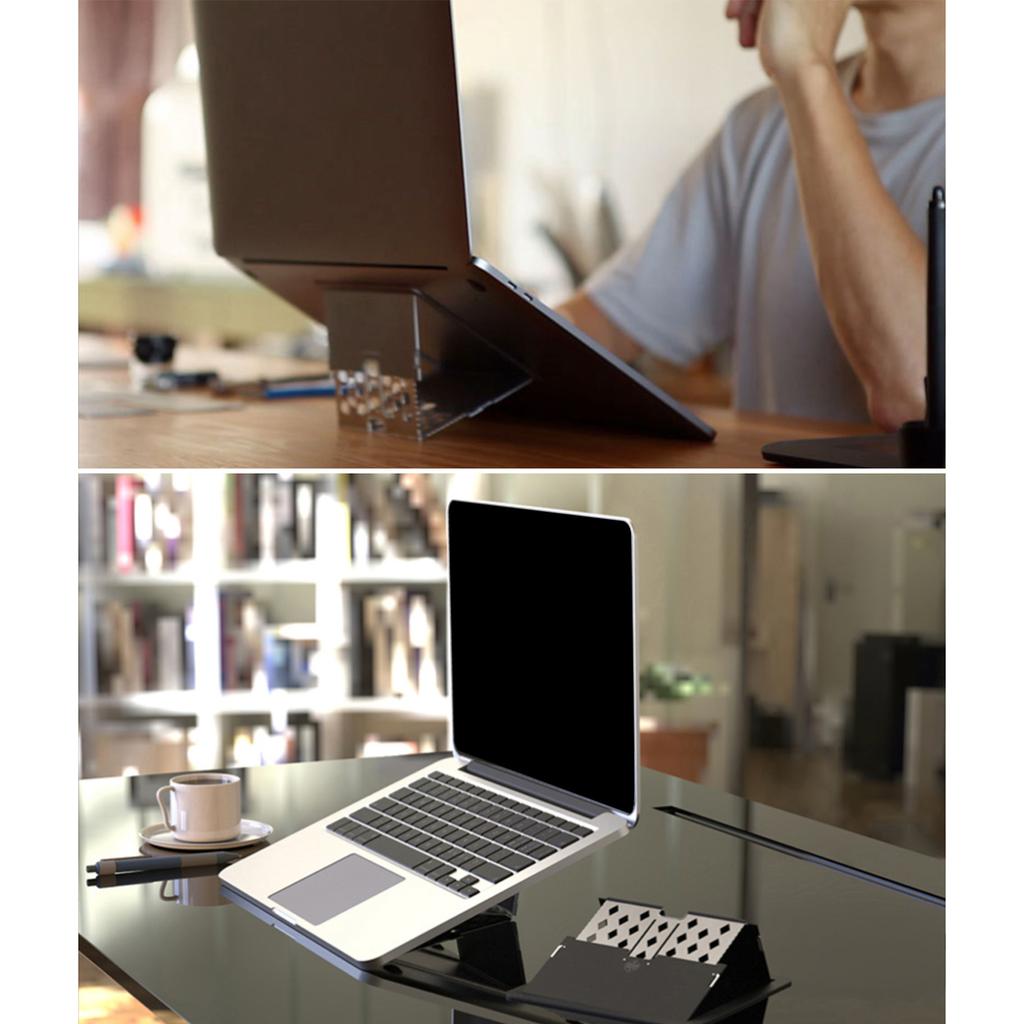 Aluminium Laptopständer Unsichtbare Halterung Faltbar für Home Office Geeignet für Geräte bis 16 Zoll Halterung