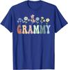 Grammy Gifts Women Wildflower Floral Design Grammy T-Shirt Women's Fashion Nana Gigi Grandma Tees Yaya Mimi Mother's Day Clothes