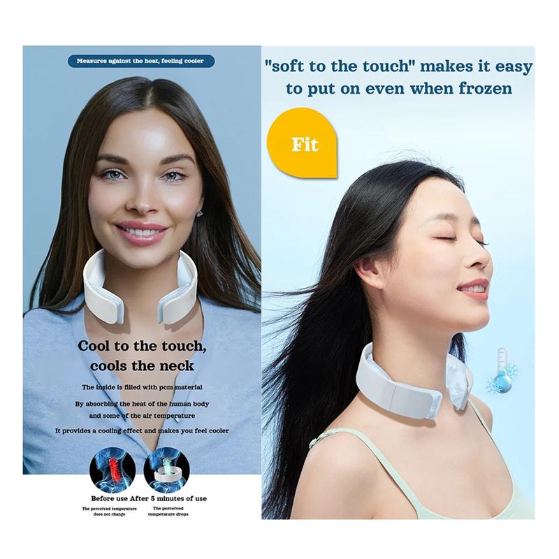 

ABJI-New Hanging Neck Ice Patch With Large Ice Area Natural Organic Materials Neck Cooling Tube