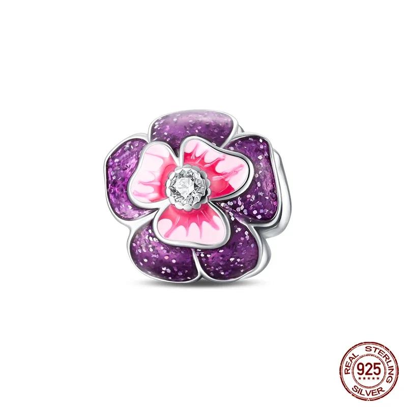 Copper Flowers Butterfly Creative Garden Mushroom Snail Charms Beads Fit Original Bracelets Diy Jewelry